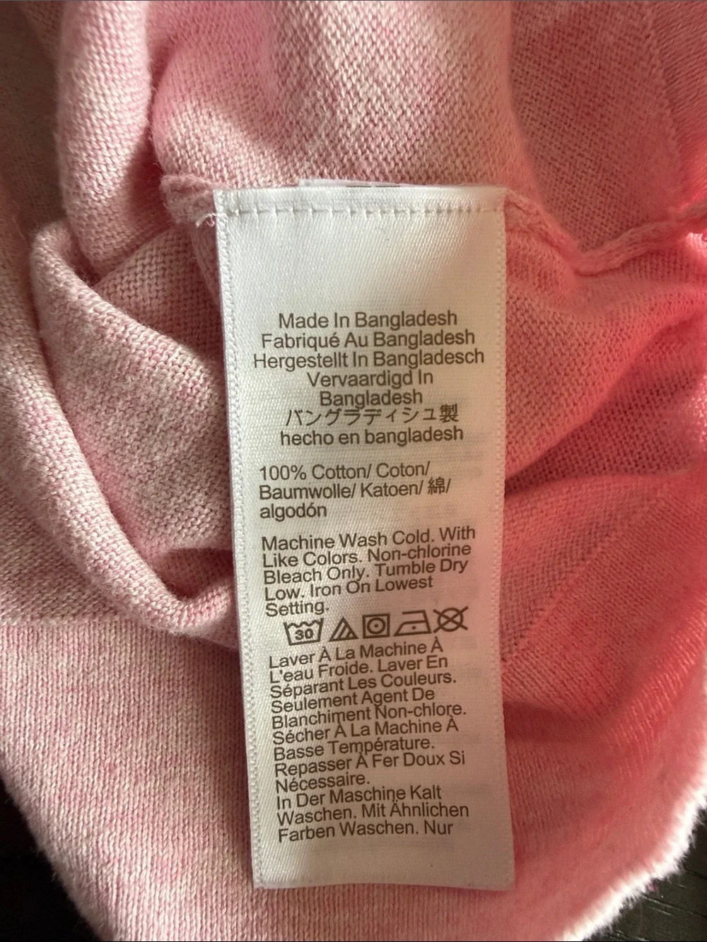 J. Crew Women’s Small Teddie Light Pink Crew Neck Long Sleeve Sweater